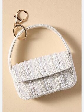 Anthropology Fiona beaded bag charm